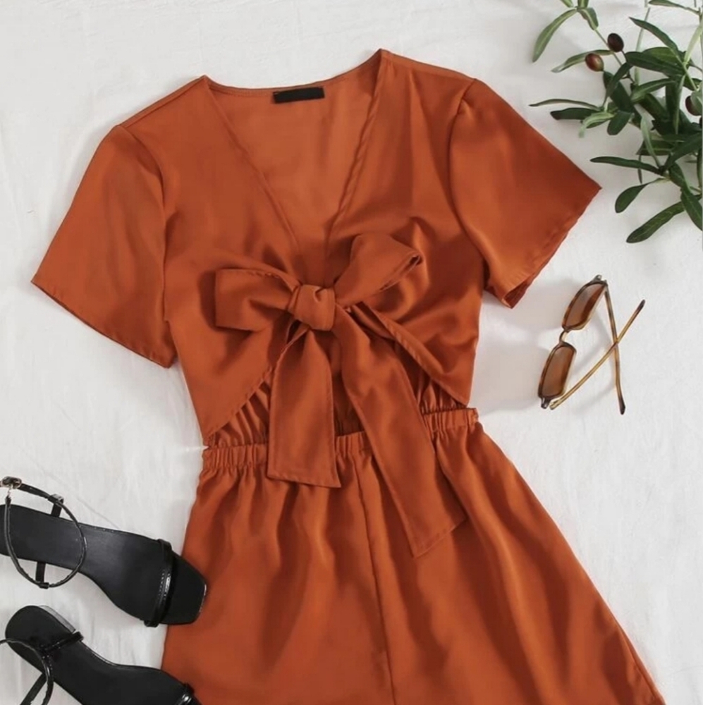 Orange jumpsuit from shein